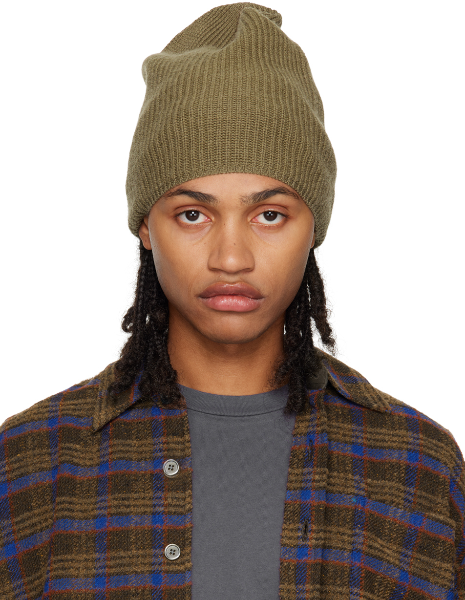 Our Legacy: Khaki Knit Beanie | SSENSE Canada