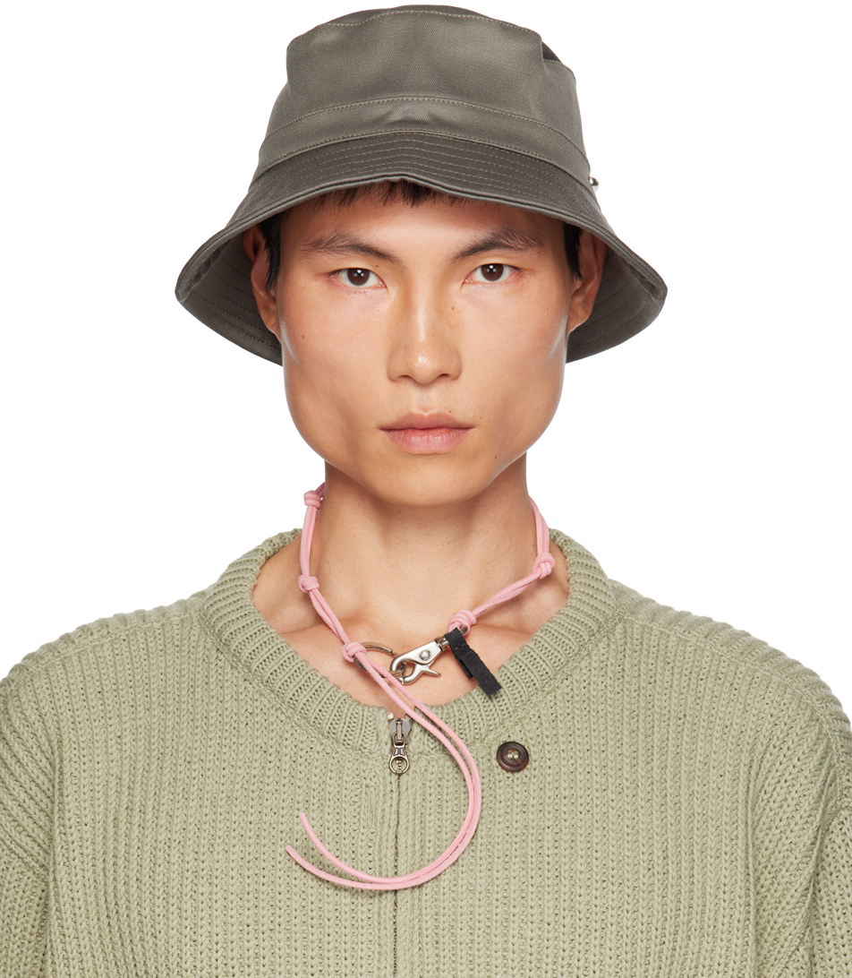 Our Legacy Gray Hardware Bucket Hat In Mole Grey Exquisite