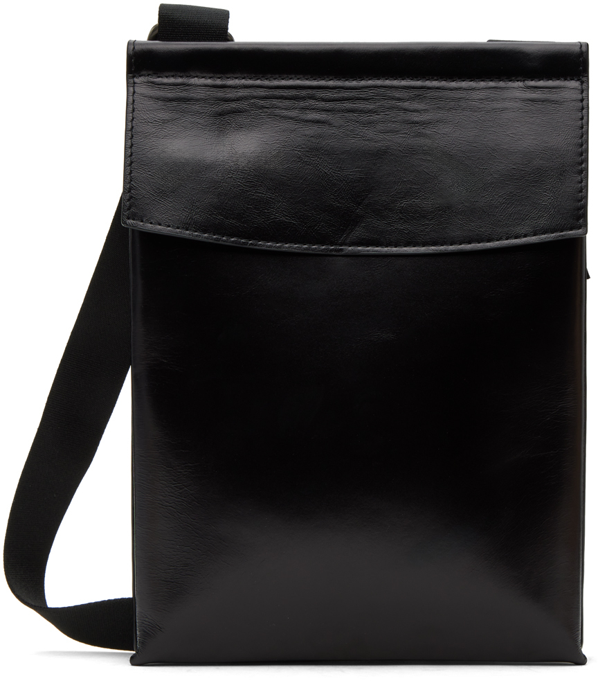 Our Legacy Black Aamon Pocket Bag In Aamon Black Leather
