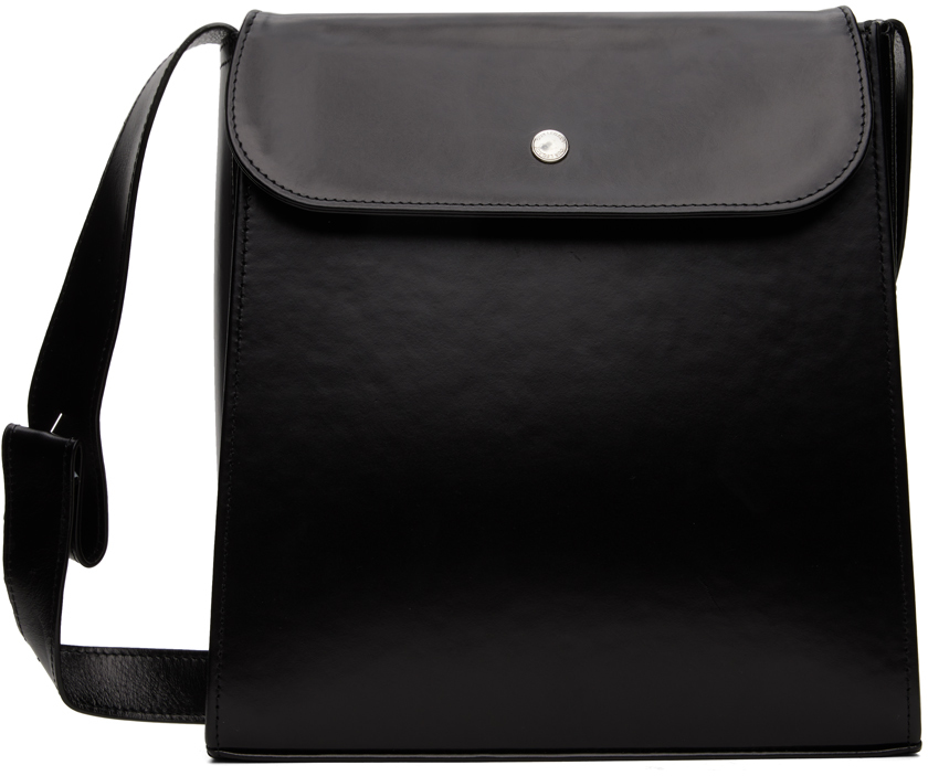 Our Legacy Black Extended Bag In Aamon Black Leather