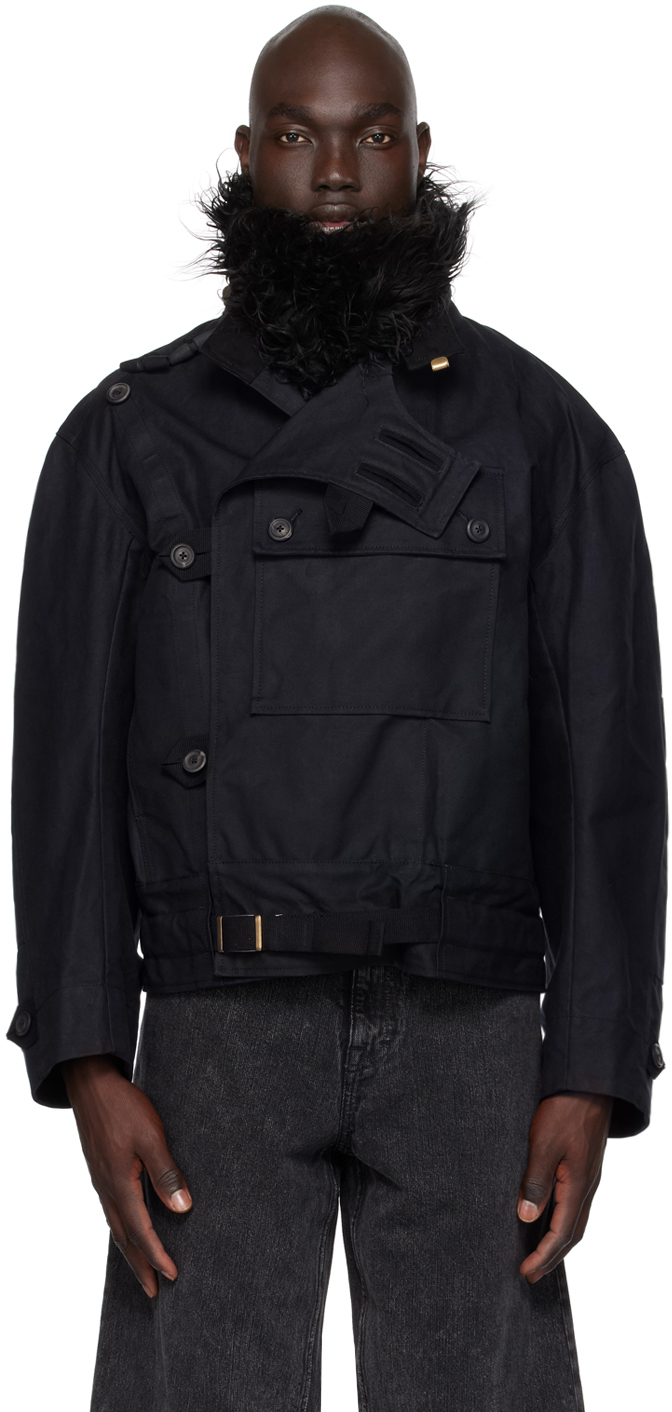Shop Our Legacy Black Dispatch Jacket In Black Highland Cotto