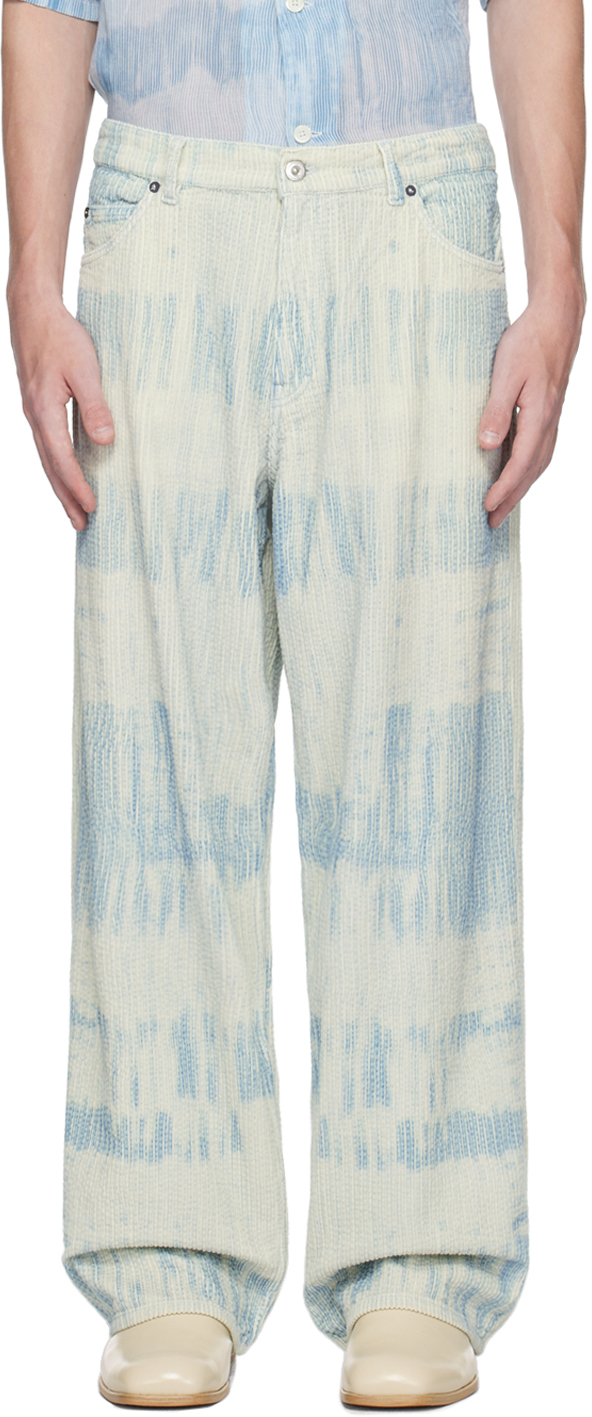 Blue Vast Cut Trousers