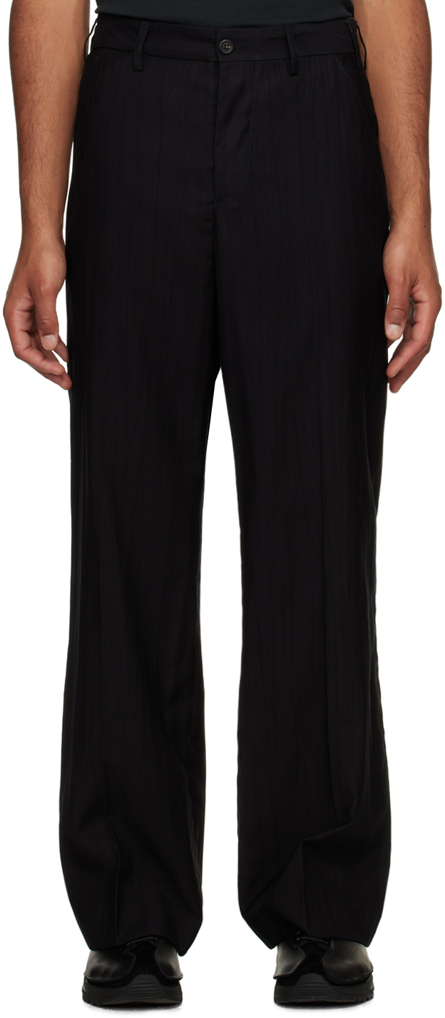 Our Legacy Sailor Wide-Leg Tailored Trousers - Black
