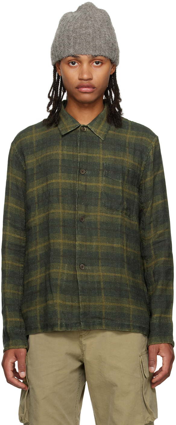 Shop Our Legacy Green Box Shirt In Mirage Wax Check