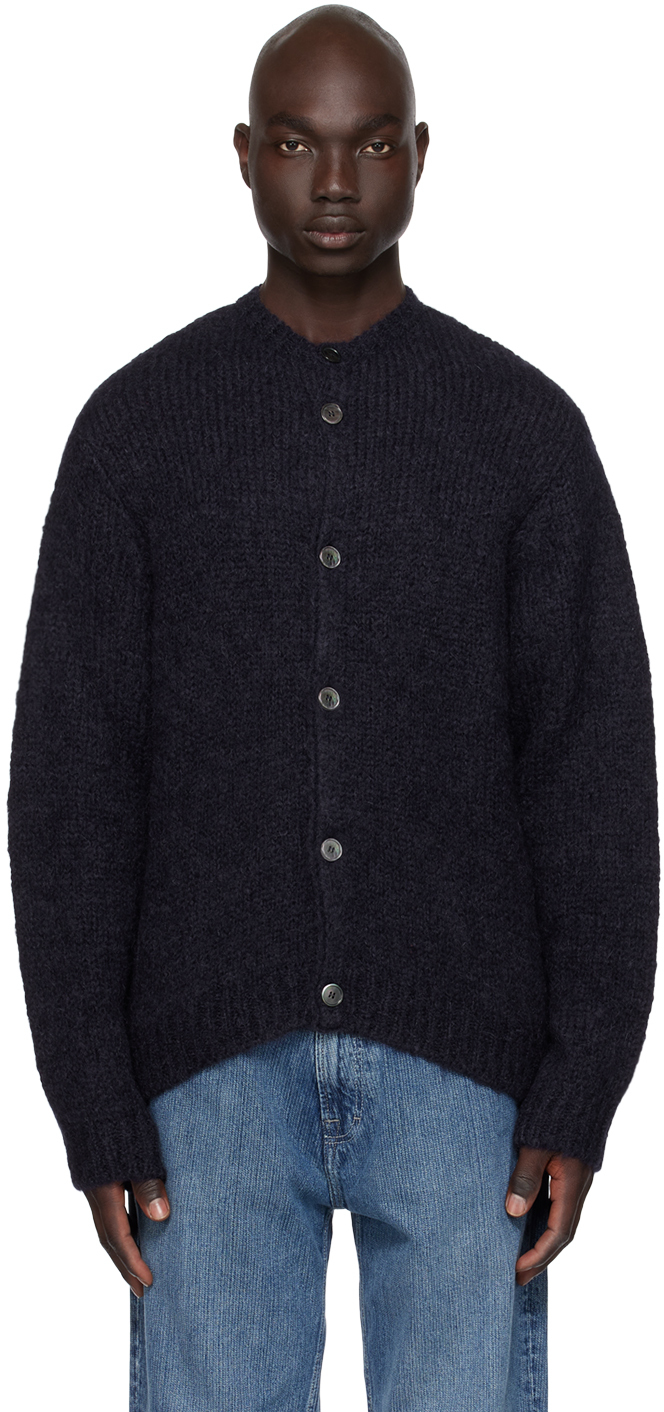 Navy cardigan shop