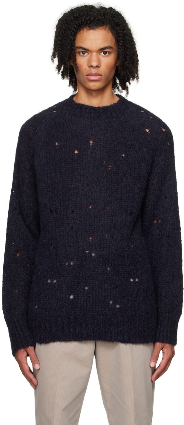 OUR LEGACY NAVY NEEDLE DROP jumper