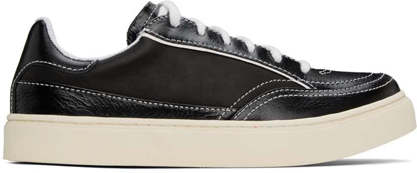 Shop Our Legacy Black Skimmer Sneakers In Black Leather