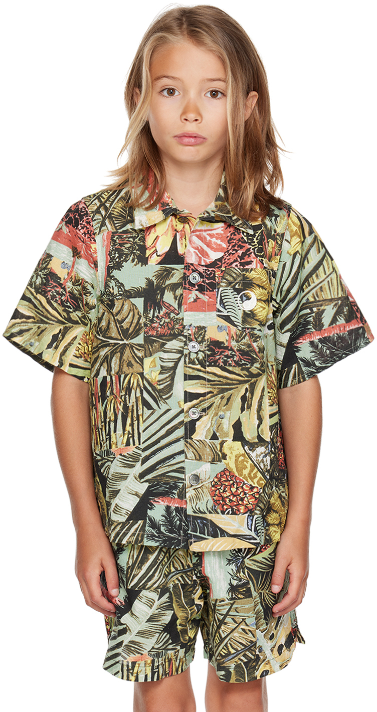 Our Legacy Kids Multicolor Box Shirt In Djungle Print