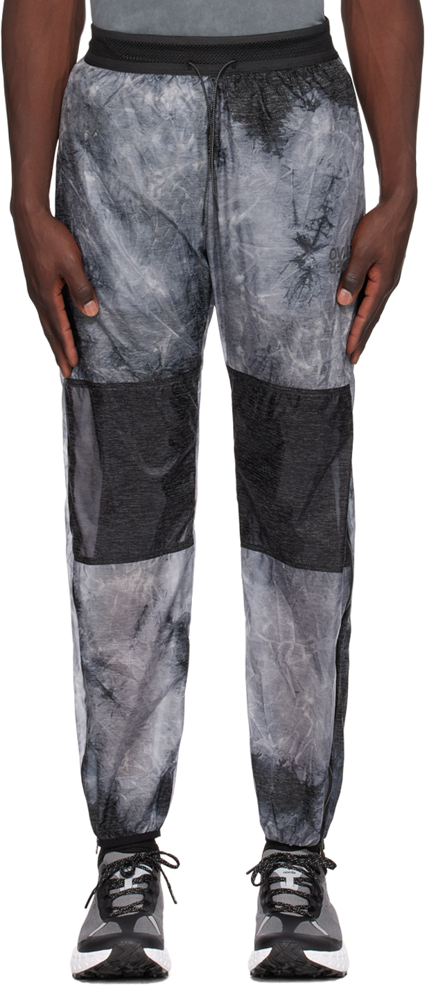 Gray Paneled Track Pants