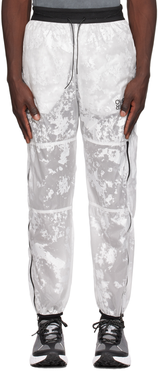 White Paneled Track Pants