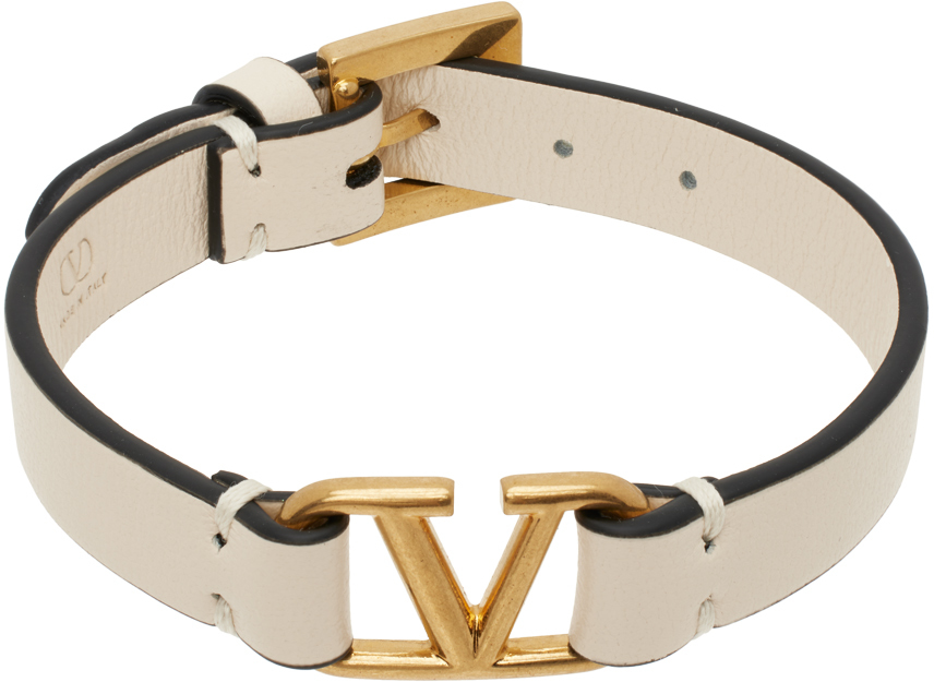 Valentino Garavani Off-White VLogo Signature Bracelet