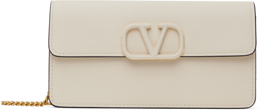 Valentino Garavani Off-white Vlogo Bag In I16 Light Ivory