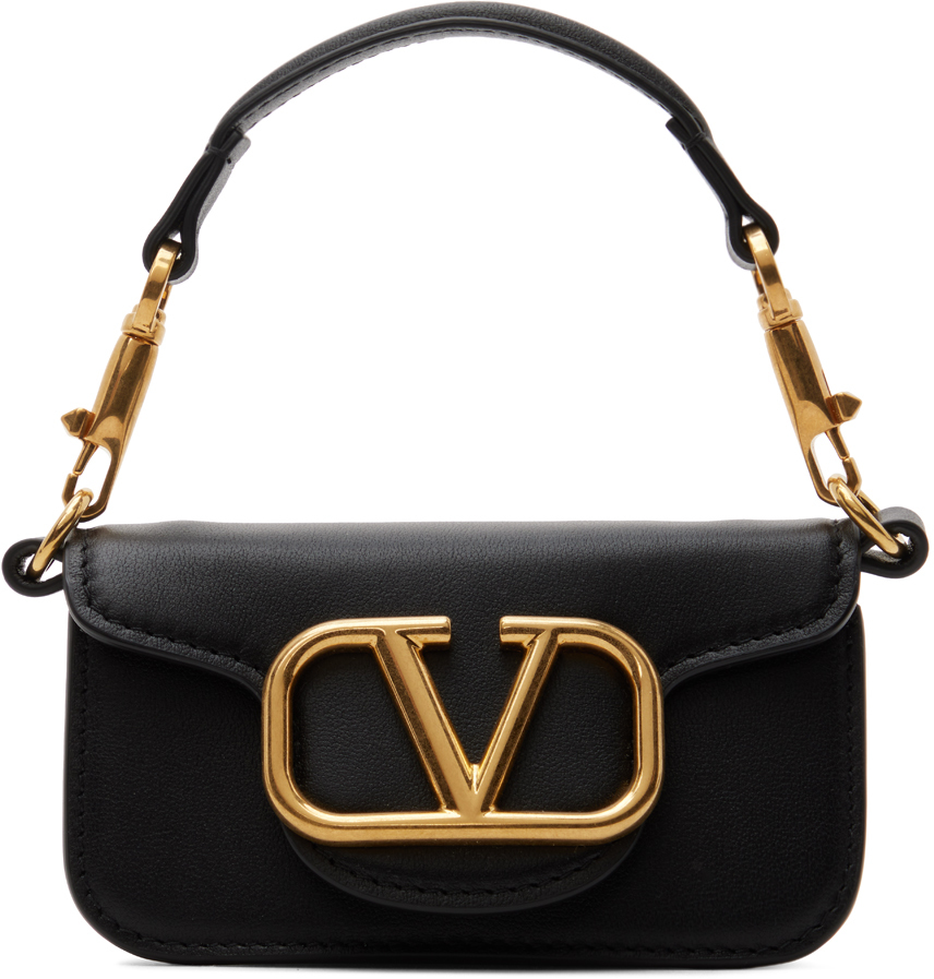 Valentino Loco Micro Calfskin Shoulder Bag With Chain (Shoulder