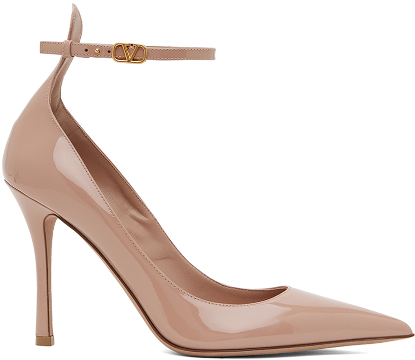 Beige Tan Go 100 Heels by Valentino Garavani on Sale