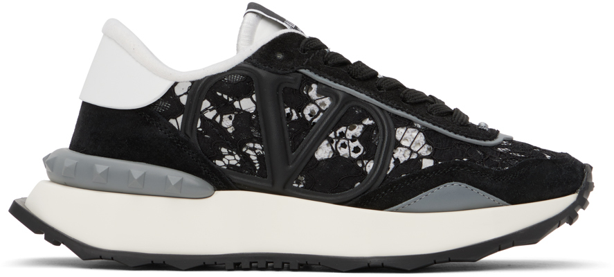 White & Black Lacerunner Sneakers