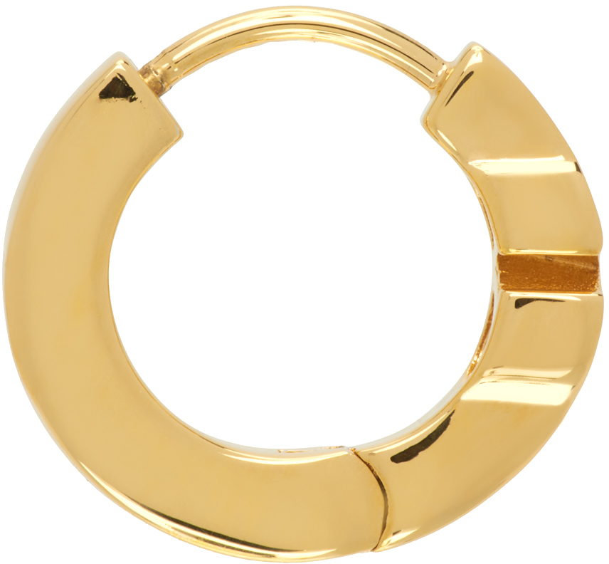 Valentino Garavani Gold Mini Vlogo Signature Single Earring In Cs4 Oro 18