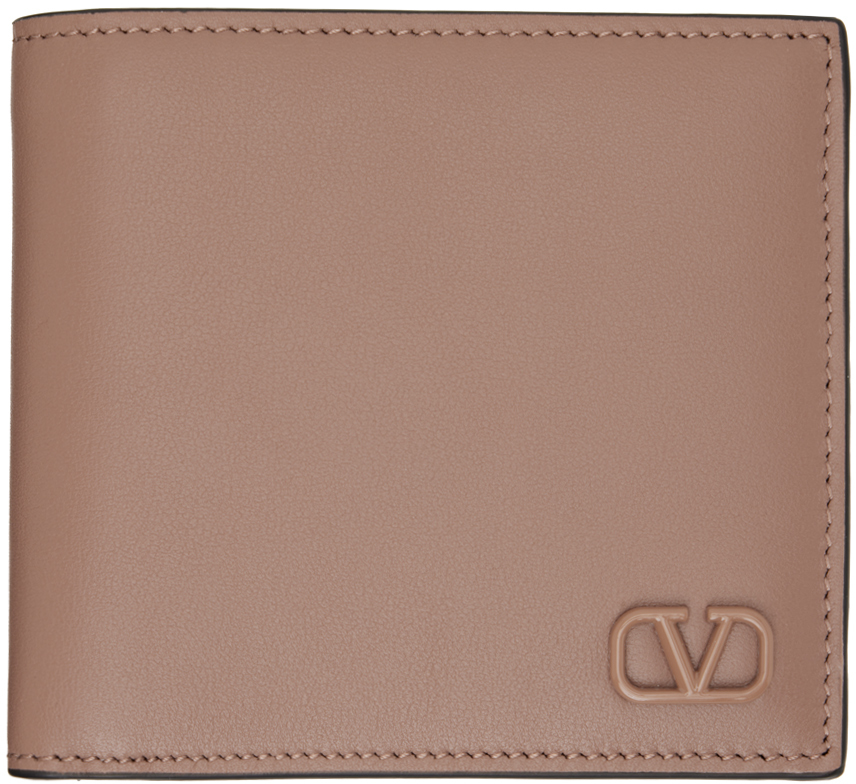 Shop Valentino Tan Vlogo Wallet In Lc0 Light Camel