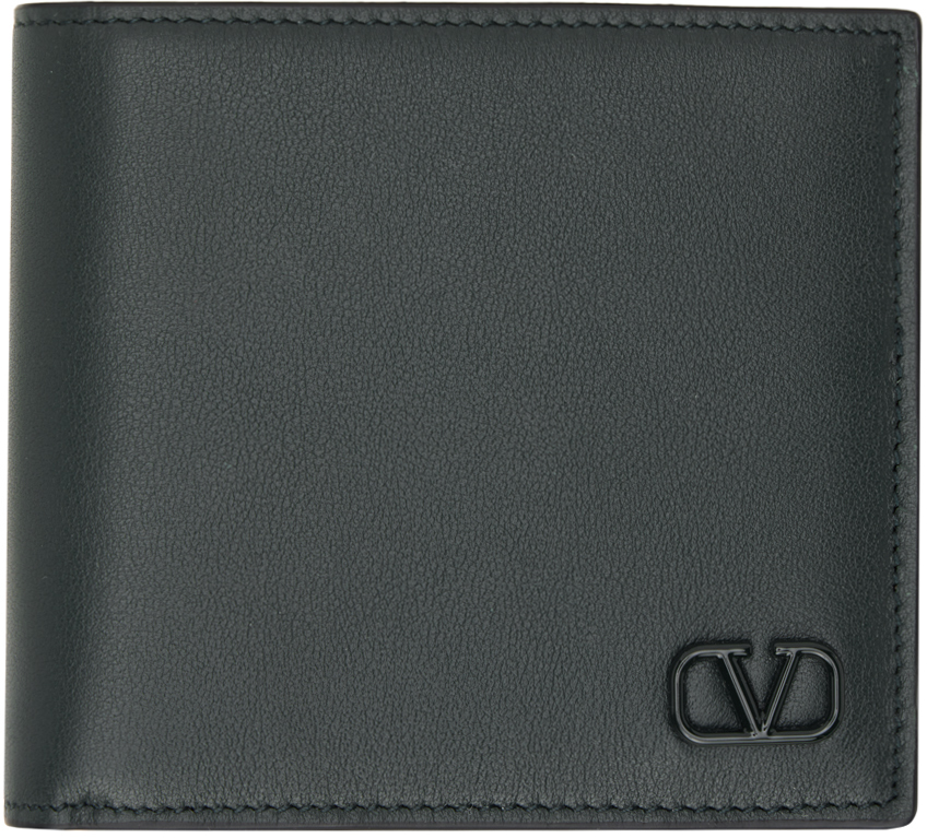 Valentino Garavani: Green VLogo Signature Wallet | SSENSE