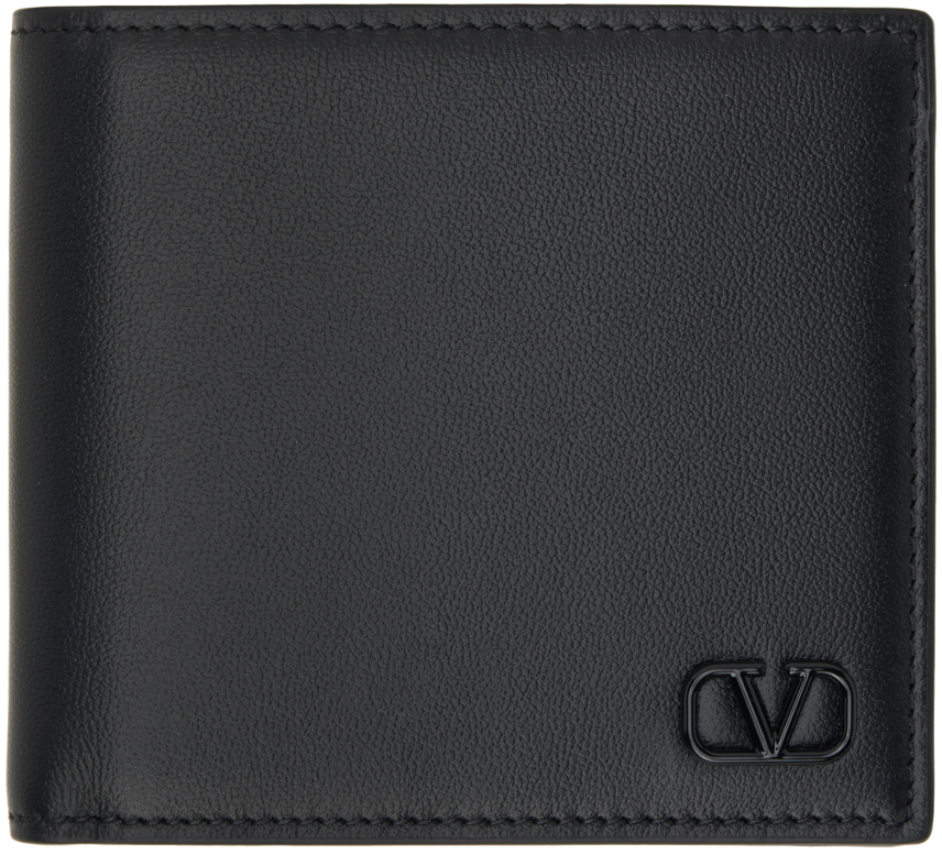 Valentino Garavani Black VLogo Signature Wallet