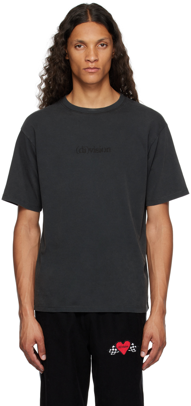 division (di)vision Gray Embroidered T-Shirt