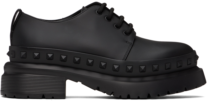 Black M-Way Rockstud Derbys