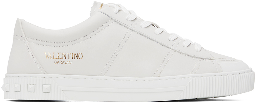 Shop Valentino White Cityplanet Sneakers In 0bo Bianco/bianco