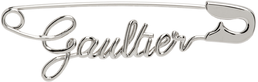 Jean Paul Gaultier The Gautier Brooch In Silver