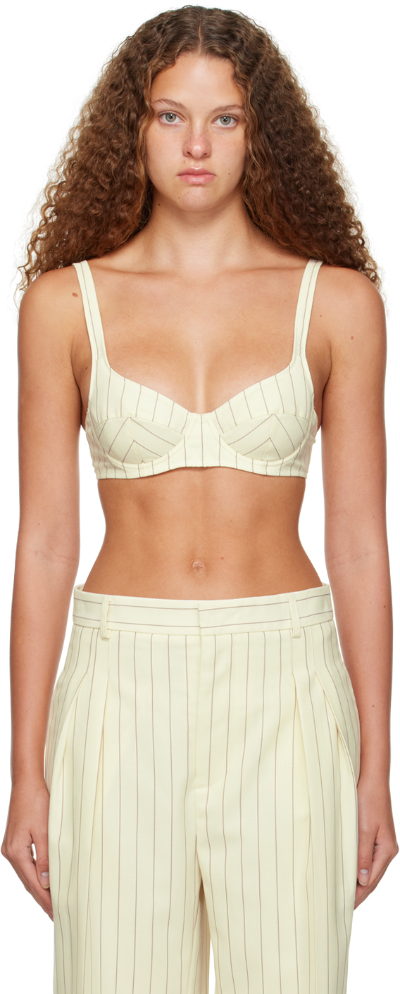 JEAN PAUL GAULTIER OFF-WHITE 'THE ICONIC' BRA