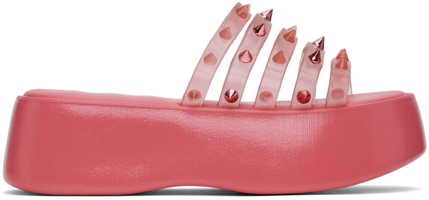 Jean Paul Gaultier Pink Melissa Edition Becky Punk Love Sandals In 21-pink