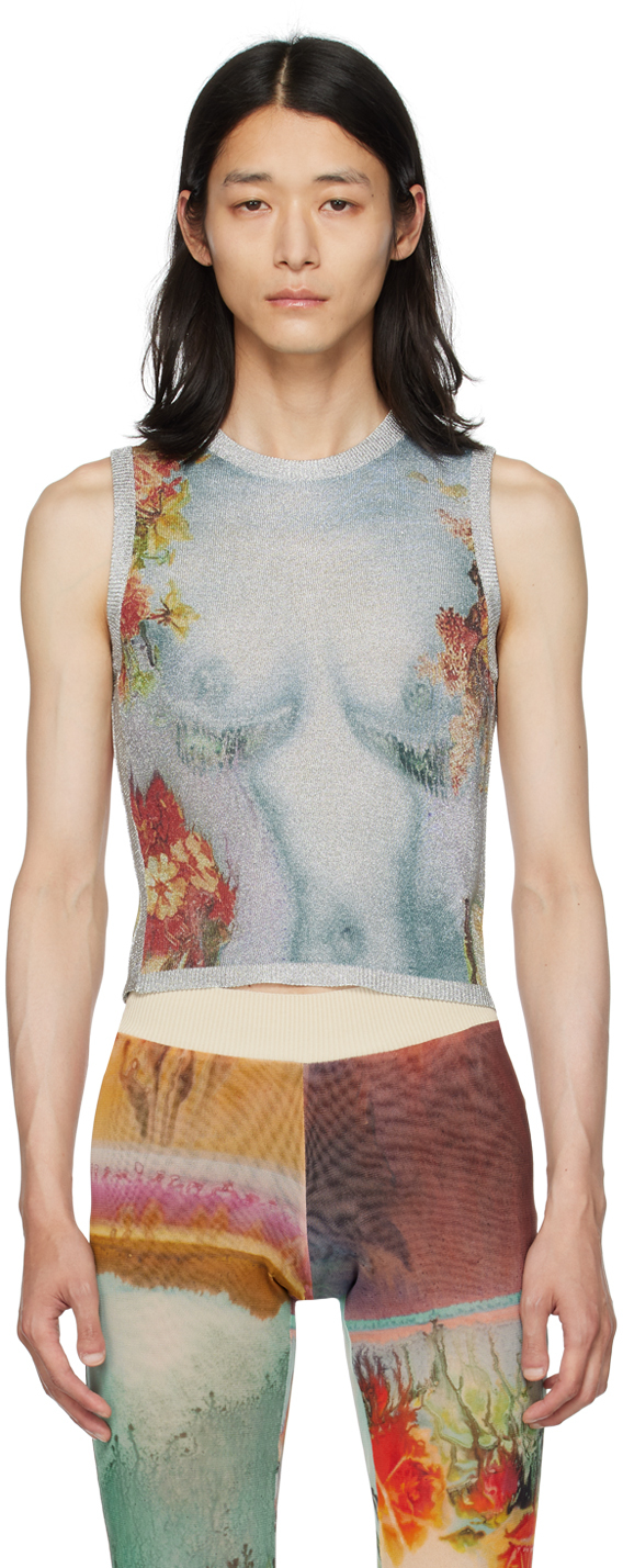 Multicolor Flower Tank top