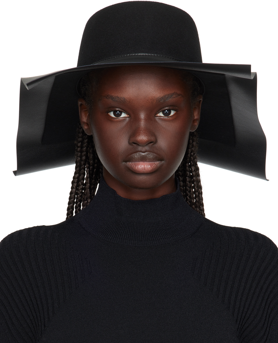 Issey Miyake Black Square Hat In 15-black