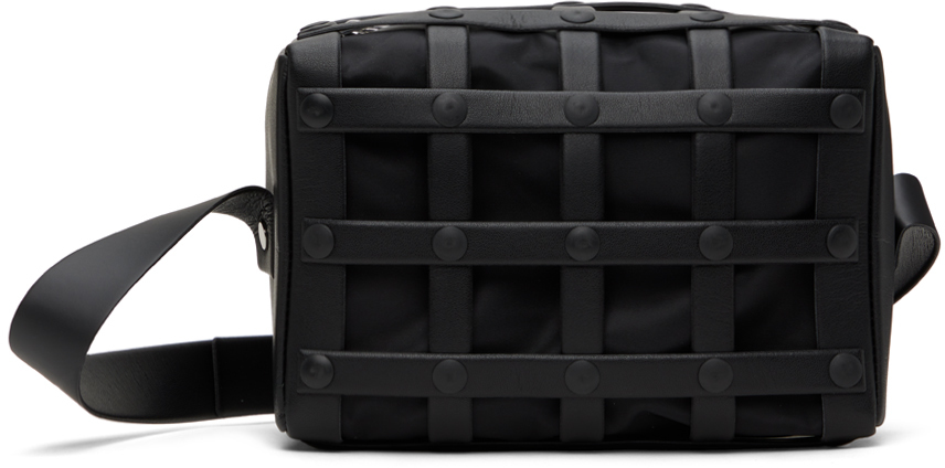 Black Spiral Grid Bag