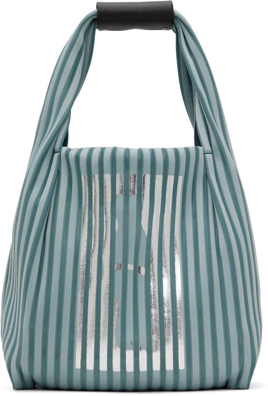 ISSEY MIYAKE Blue Linear Tote