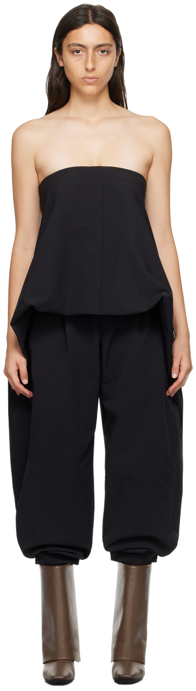Shop Issey Miyake Black Canopy Trousers In 15-black