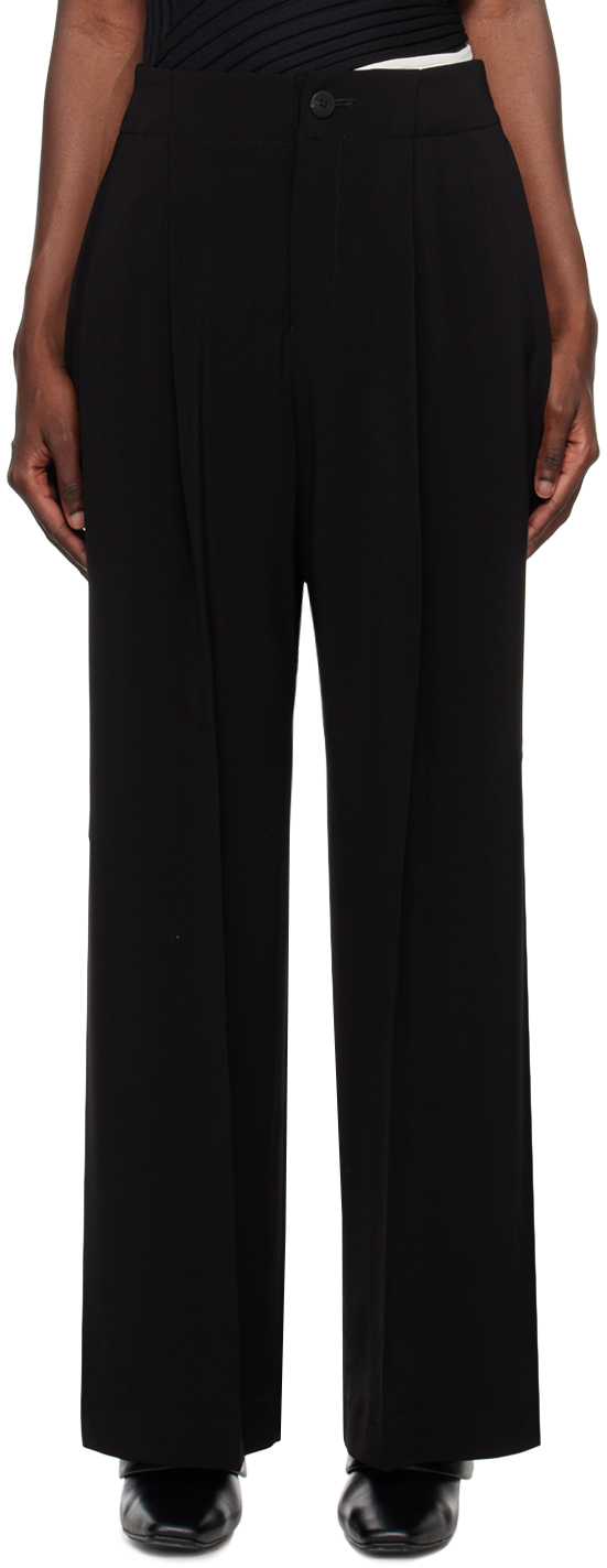 Issey Miyake Black Square One Solid Trousers
