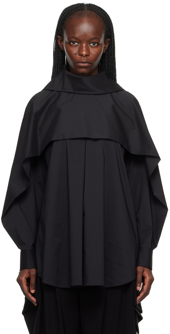 Shop Issey Miyake Black Crest Shirt In 15-black