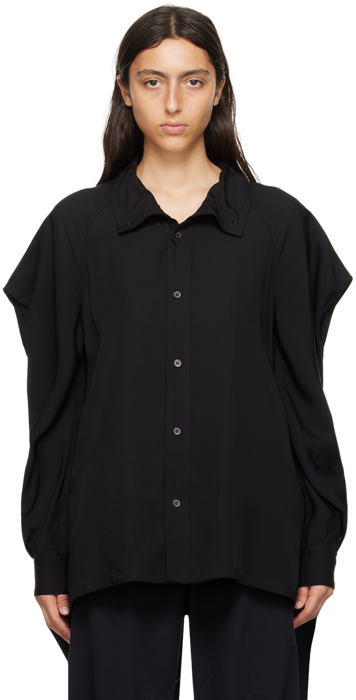 Issey Miyake Black Canopy Shirt In 15 Black
