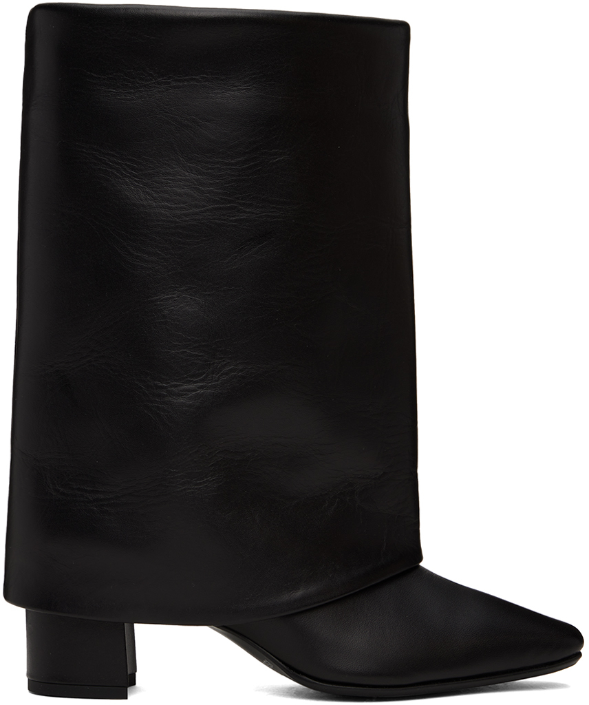 Issey Miyake Black Cover Boots In 15-black
