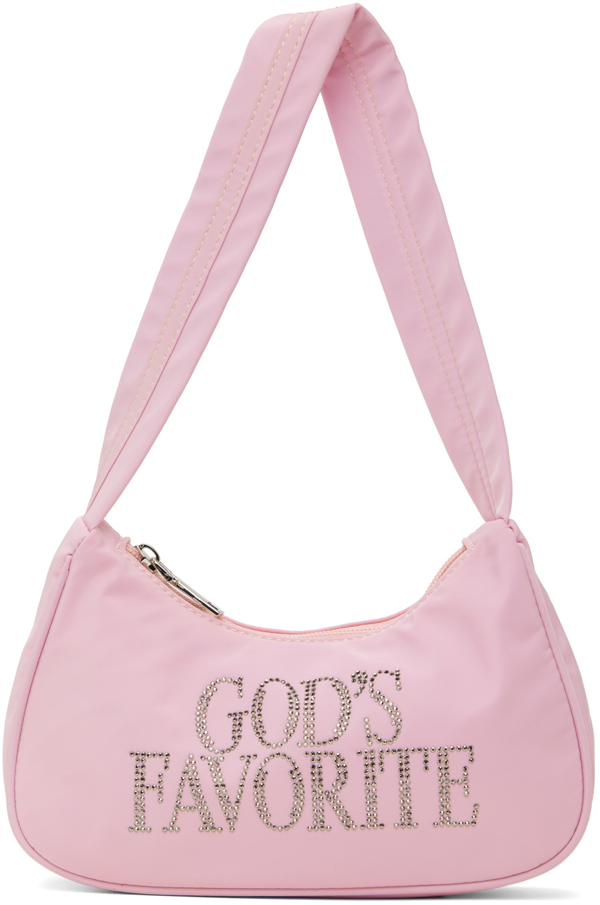 Praying Pink 'god's Favorite' Rhinestone Bag
