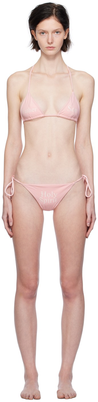SSENSE Exclusive Pink Holy Trinity Bikini
