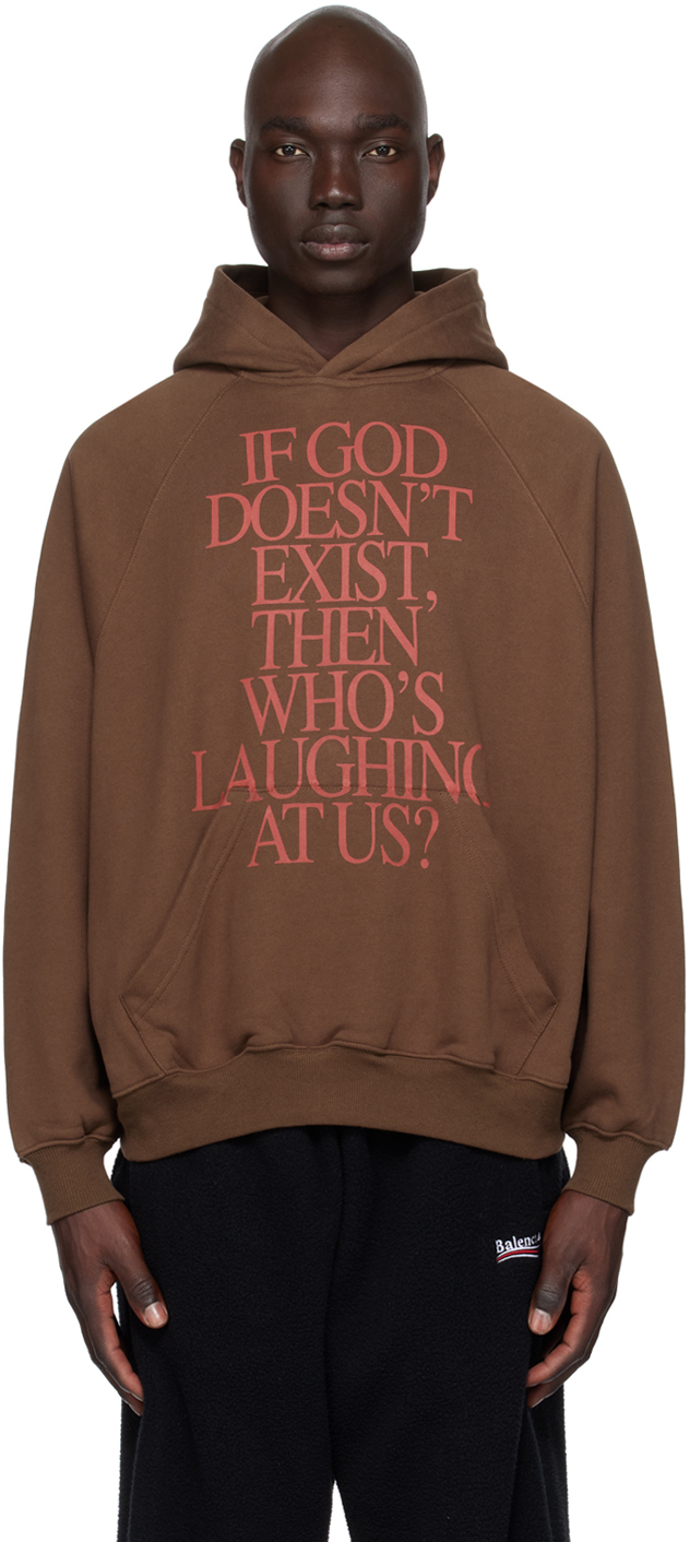 Brown 'Who's Laughing' Hoodie