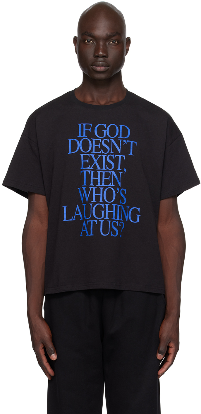 Black 'Who's Laughing' T-Shirt