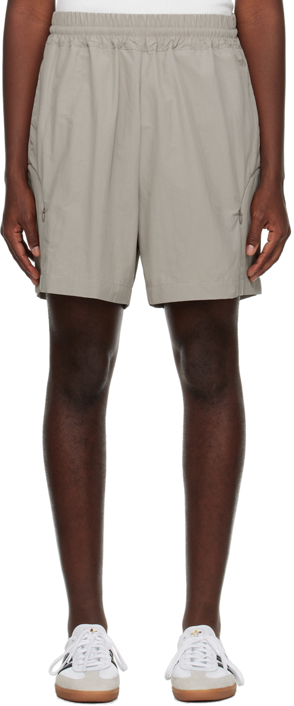 Shop Seventh Gray Arch Shorts In Smoke