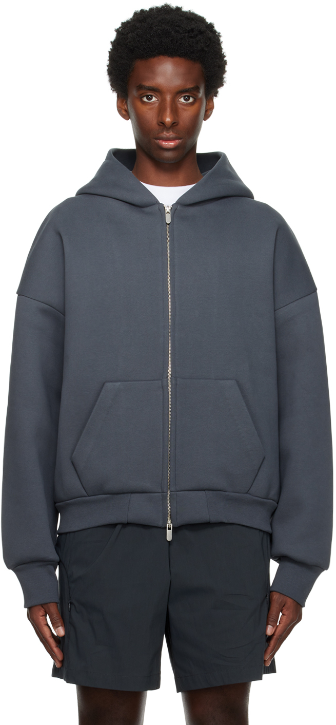 Navy V2 Zipped Hoodie