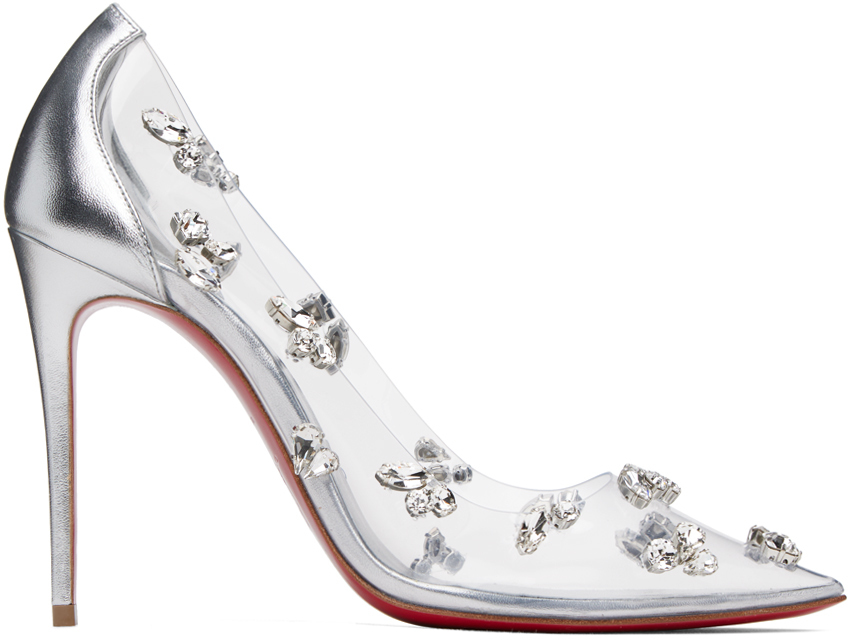 Silver Degraqueen 100 Heels