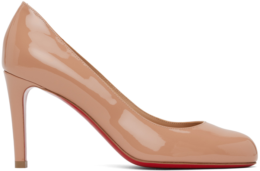 Christian Louboutin Pumppie 85 Patent-leather Pumps In Blush