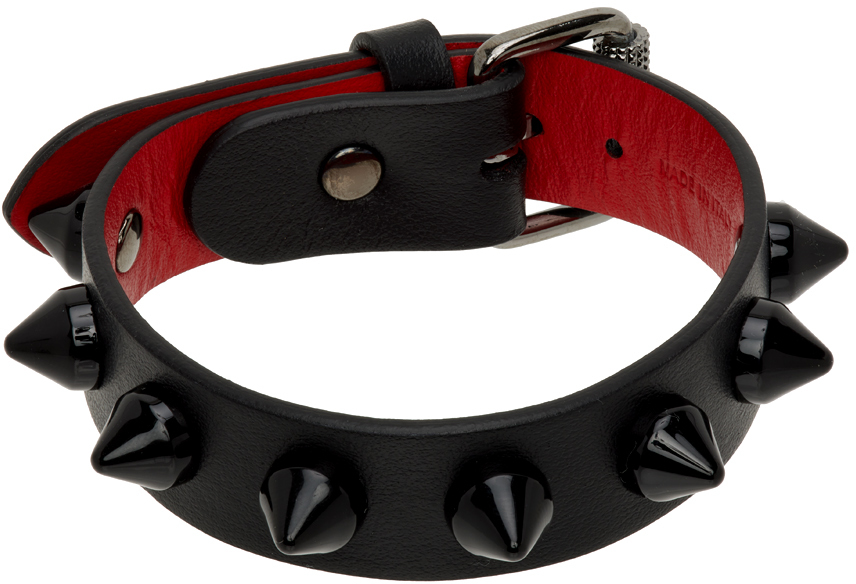 Christian Louboutin Black Loubilink Bracelet SSENSE