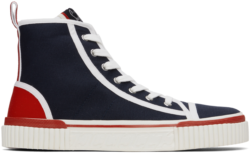 Blue & Red Pedro Sneakers