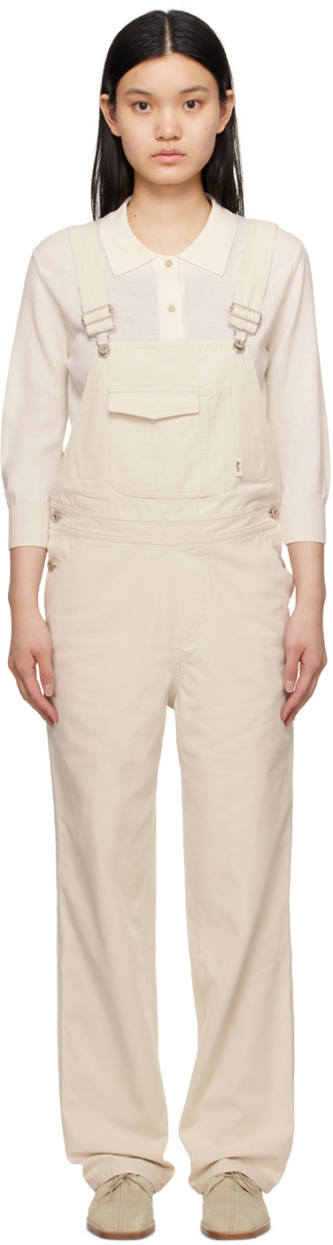 Nothing Written Off-white Toffe Dungarees In Cream