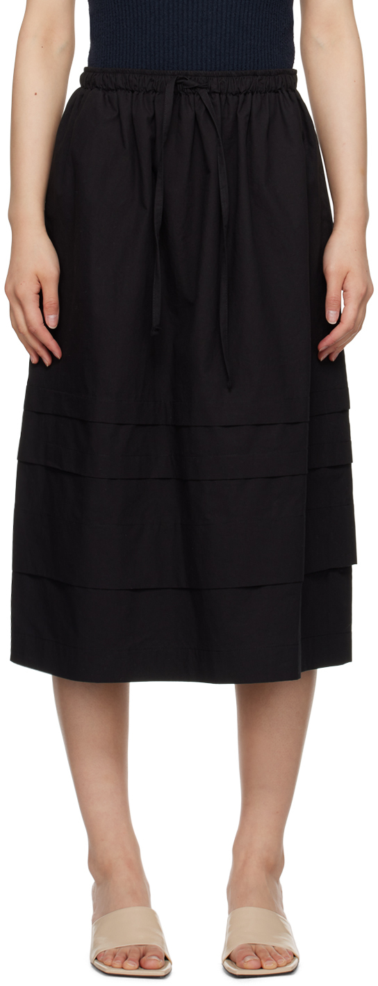 Black Toui Midi Skirt